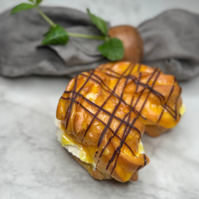 Petit Choux fotad snett ovanifrån